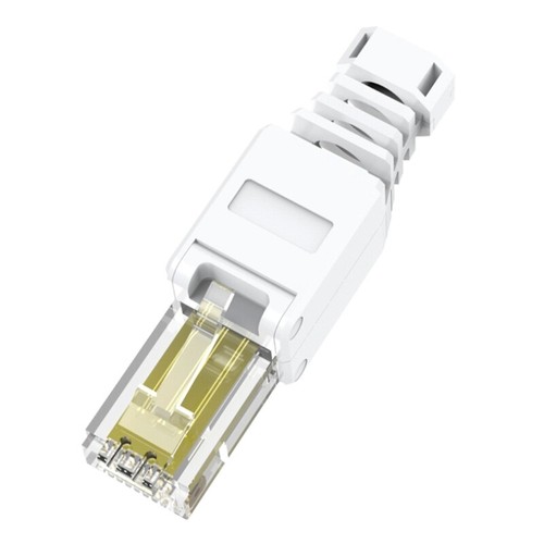 CCTV Ethernet Cable Tool-less Crystal for Head Plug CAT6 RJ45 Connector Tool-les - Photo 3/8