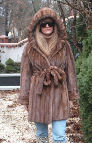 ranch mink fur coat