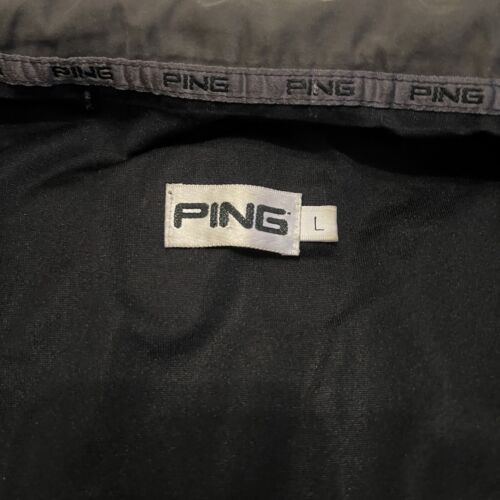Ping Golf Jacke Vintage Braun Full Zip Größe Large L Hals Logo - Bild 11 von 11