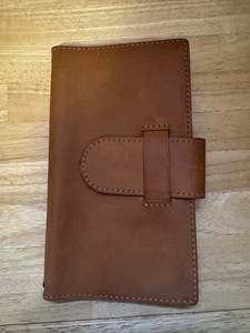 handstitchedleathert leather notebook cover - standard size