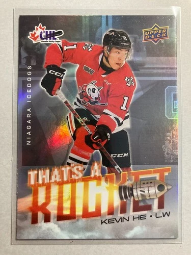 2024-25 Upper Deck CHL That's a Rocket #TR-13 Kevin He