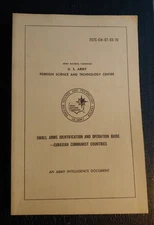 Small Arms Identification & Operation Guide Eurasian Communist FSTC-CW-07-03-70