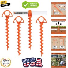Ultimate Ground Anchors: Heavy Duty Screw-in Tent Stakes for High Wind, Sand,...