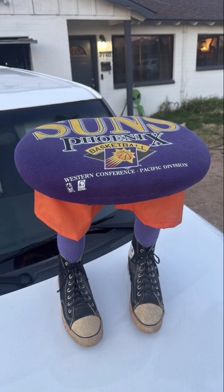 Spectator Sportswear Phoenix Suns Basketball Foot Stool, Officially Licensed
