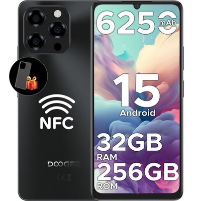 DOOGEE Note58 Pro 6.75'' Android 15 Smartphone 32GB+256GB 6250mAh Unlocked Phone