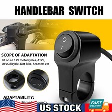 For 7/8" Motorcycle ATV Handlebar Headlight Fog Light Spot ON/OFF Button Switch