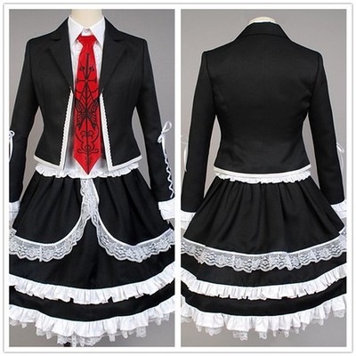 Anime Danganronpa: Trigger Happy Havoc Yasuhiro Taeko Cosplay Costume Dress 