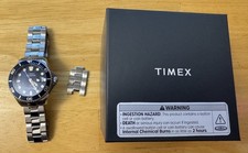 Timex Deepwater Meridian 200 blue wrist watch...