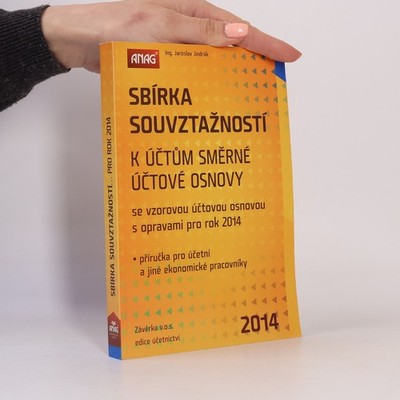 Sbírka souvztažností k účtům směrné účtové osnovy s opravami pro rok 2014