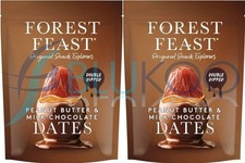 Forest Feast Milk Chocolate Peanut Butter Dates - Pack of 2 (140g each)