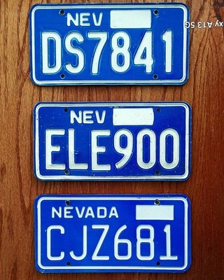 5 NEVADA LICENSE PLATE COUNTIES