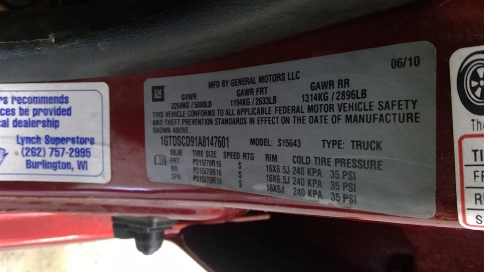 Used Instrument Cluster Bezel fits: 2010 Gmc Canyon Grade A - Image 4 of 4