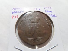 R43 Moldavia & Wallachi 1773 2 Penny 3 Kopek Collectible Coin