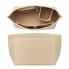 Felt Bag Organizer, Purse Organizer Insert for Tote Bag Handbag S  Khaki