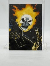 Marvel Infinity Saga GHOST RIDER Hand Drawn Art Scetch (AUTO Artist #'d 1/ 1)