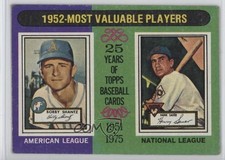 1975 Topps Most Valuable Players Bobby Shantz Hank Sauer #190 1n9c