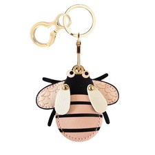 Leather Keychain Holder Case Compatible with AirTag,Cute Protective Cover wit...