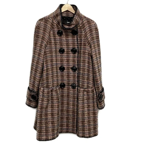 Autentico MOSCHINO CHEAP&CHIC Cappotto donna multi rosa