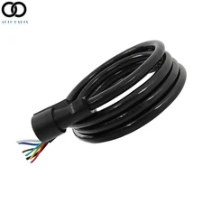 6/7/8/12/16FT 7-Pin Trailer Cable Cord 7-Way Wire Harness Light Plug Connector