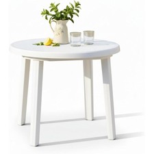 Mesa de Jardín Redonda 90cm de resina Aux…