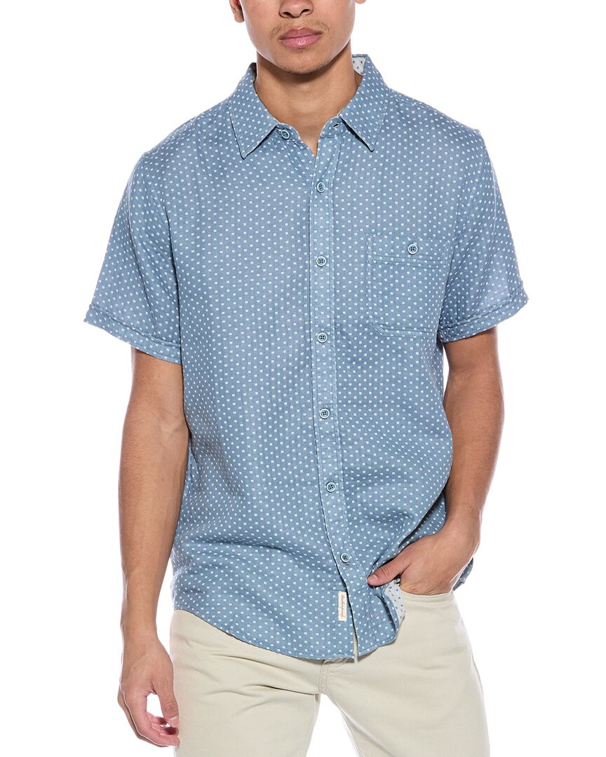 Защищенная от непогоды винтажная двухслойная мужская рубашка Dobby Shirt