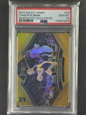 2024 Select WNBA Cameron Brink Snapshots Gold Prizm RC 3/10 PSA 10 Sparks