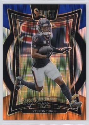 2024 Panini Select Concourse Blue & Orange Shock Prizm 15/35 Stefon Diggs 1h0p