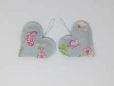 Laura Ashley Hanging Hearts -Summer Palace Duck Egg Blue - Handmade Gift