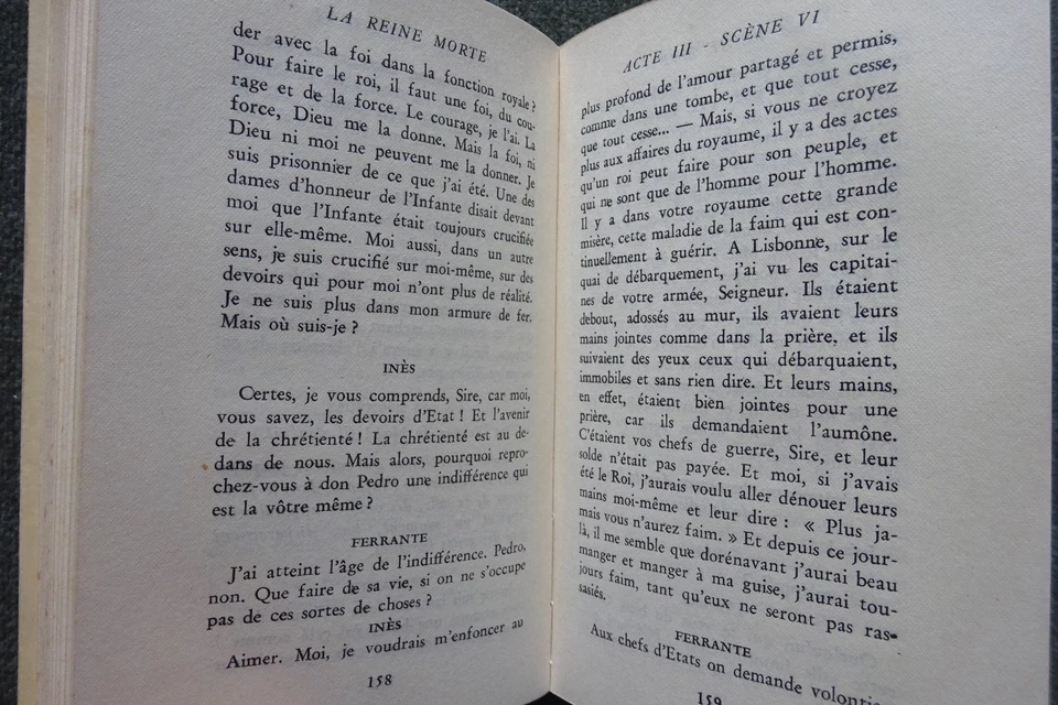 MONTHERLANT-LA REINE MORTE-1947-LITTÉRATURE-E.O. CARTONNAGE PAUL BONET - Photo 3/4