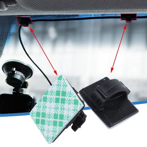 20pcs Adhesive Car Cable Clips Cable Winder Drop Wire Tie Fixer Holder Cord6448 - Photo 8/10
