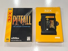 Pitfall: The Mayan Adventure (Sega 32X) CIB Complete w Manual & Poster N MINT