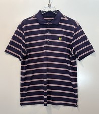 Masters Tech Augusta National Men  s Golf Polo Shirt Logo Size Medium