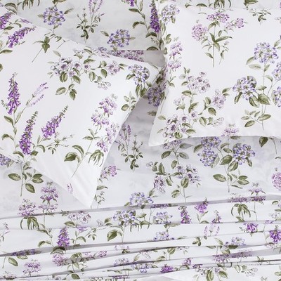 DAUAOTO King Size Cotton Bedding Printed Sheets Set, Up to 14'' Deep Mattress,...