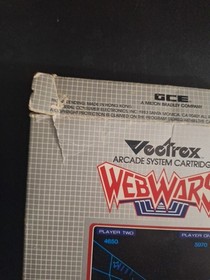 Web Wars (Vectrex, 1982) - With Cartridge, Box, & Overlay 