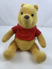 Disney Winnie the Pooh Bear Plush Stuffed Animal 12" Sitting Vintage Look 90s