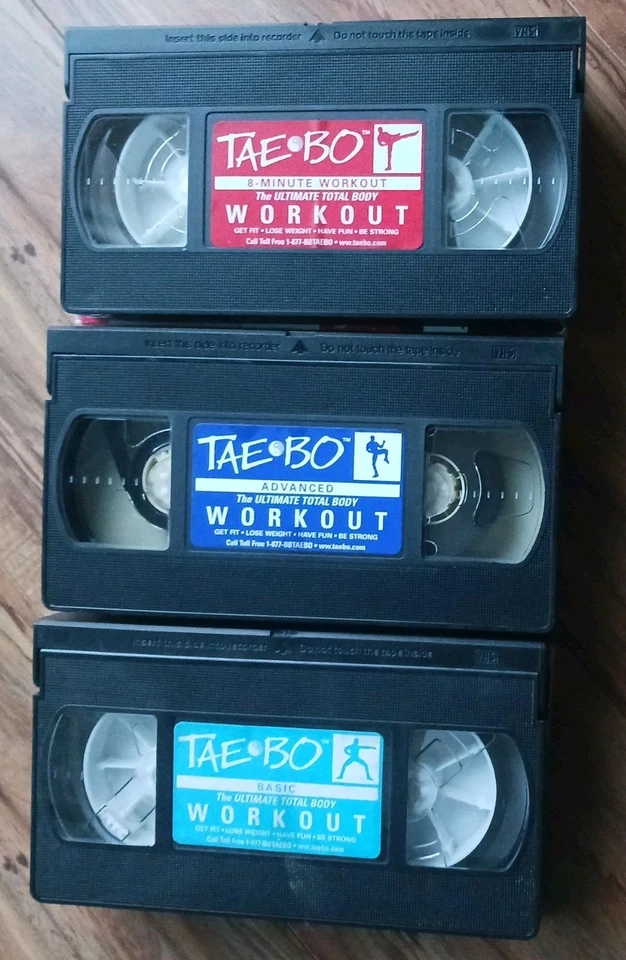 Billy Blanks TAE BO Workout Exercise Lot Set 3 VHS Tapes  - Image 3 of 4