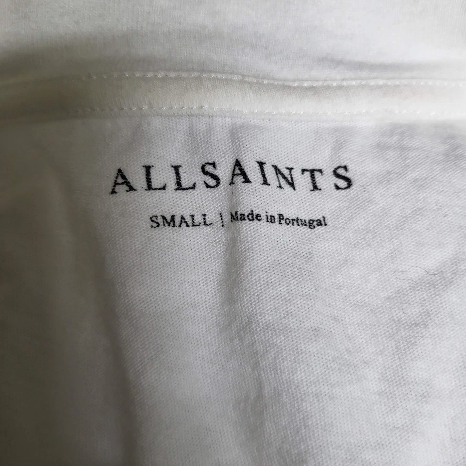 Camisa Allsaints Mujer S Blanca Gráfica Nativo Coyote Navajo Camiseta Cuello Redondo Foto 3 de 4