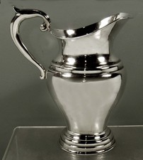 Mexican Sterling Silver Water Pitcher c1940 SIGNED