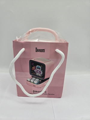 Divoom Ditoo Pro Retro Pixel Art Speaker & Alarm Pink