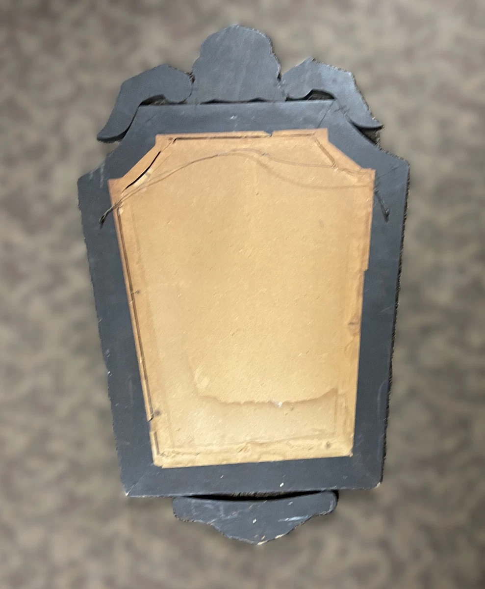 Antique Venetian Etched Beveled Glass Mirror , 32" Tall x 19" Wide