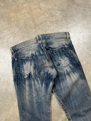 Vintage 00 s 172 Jeans Stone Washed Faded Y2k Ghotic Jnco - M