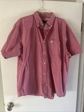 Ariat Pro Series Shirt Mens XL Red Plaid Short Sleeve Vented Western Button Up