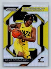 2023-24 Panini Prizm #6 Brice Sensabaugh Emergent Prizms Silver RC NBA Utah Jazz