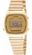 CASIO LA670WGA-9 LA670WGA LA670 Vintage Watch For Women Gold Digital Watches