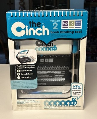 The Cinch Book Binding Machine Tool We R Memory Keepers Version 2 Tested W/Box