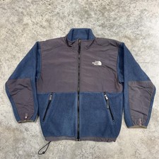 The North Face Fleece Jacket Youth Large Blue Gray Denali fleece zip vintage