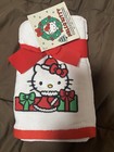 Sanrio Hello Kitty 2-Pack Hand Towels 100% Cotton 16” x 28” Christmas New — photo 1