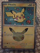 Pikachu 029/128 Holo Pokemon TCG Edizione 30° Anniversario Carta Inglese (30/07)!!
