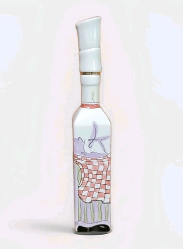 Chef Shaped Ceramic Corked Decanter Hand Painted By Carrie Olsen Garrard  - 第 5/11 張圖片