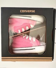 Converse First Star Hi crib shoes baby pink Sz 2 New